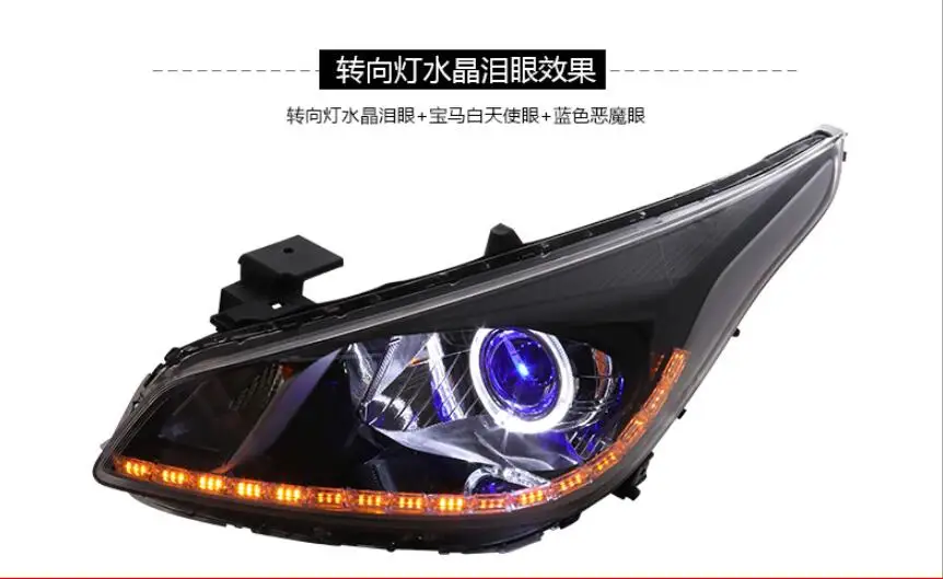 1set Bumper head lamp for KIA K2 Headlight~2019y car accessories,Front light for kia k2 rio headlamp fog