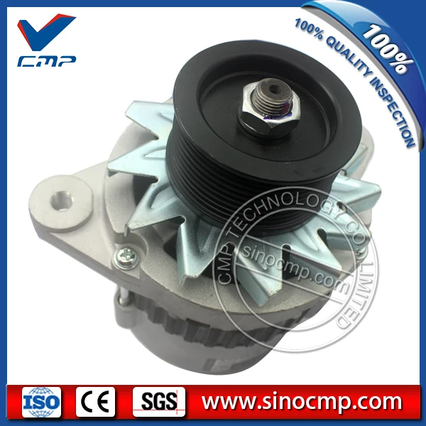 

PC120-6 engine alternator 600-821-6131 for Komatsu excavator parts