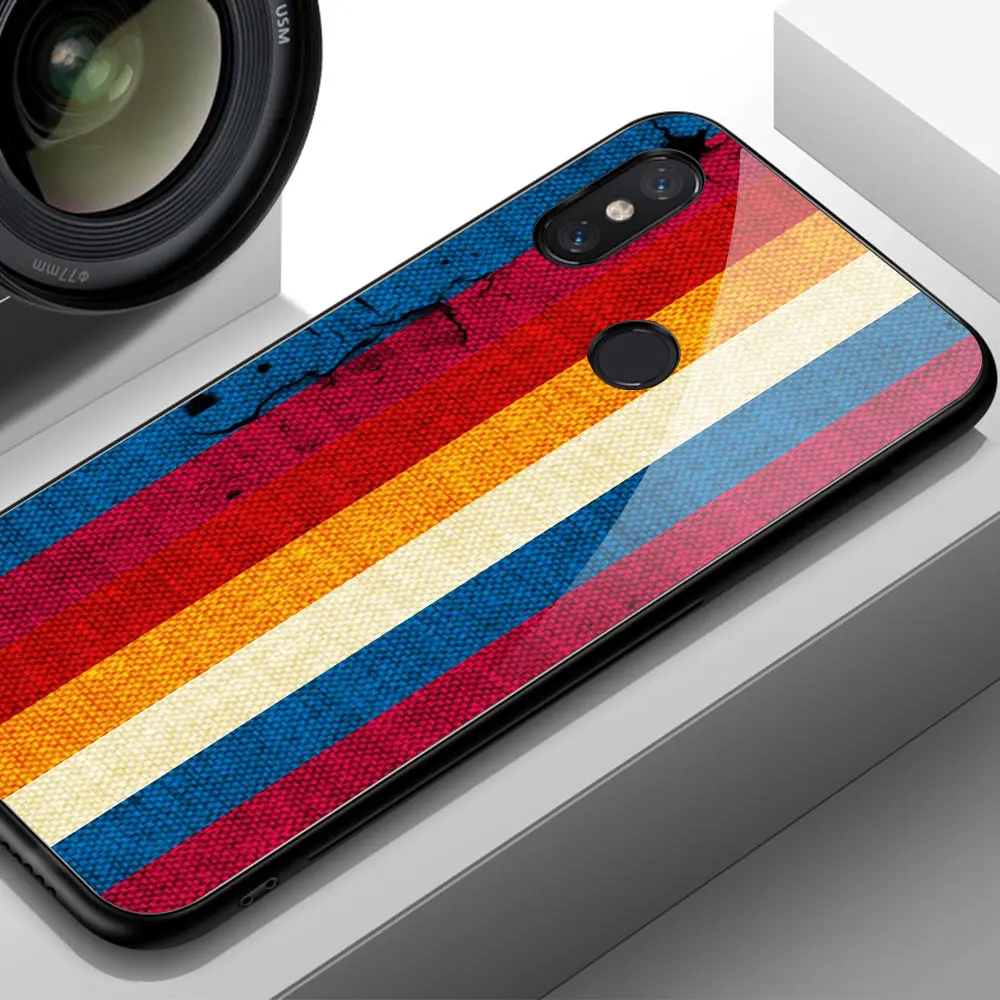 Чехол Finder для Xiaomi mi x 2s Чехол из закаленного стекла твердая задняя крышка красочные полосы для Xiaomi mi 8 9 SE lite mi x 2 2s 3 Max 3
