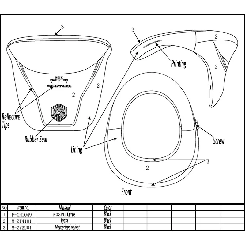 Защита шеи защита для мотоцикла езды по бездорожью на велосипеде большие