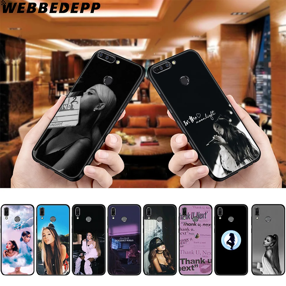 WEBBEDEPP Ariana Grande Sexy Soft Case for Huawei P8 P9 P10 P20 P30 Lite Pro P Smart Z Plus 2019 Y6 Prime 2018 2017 Mini |