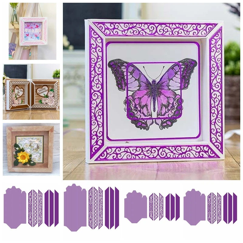 3D размеры теневая коробка металлические штампы трафареты для сделай сам