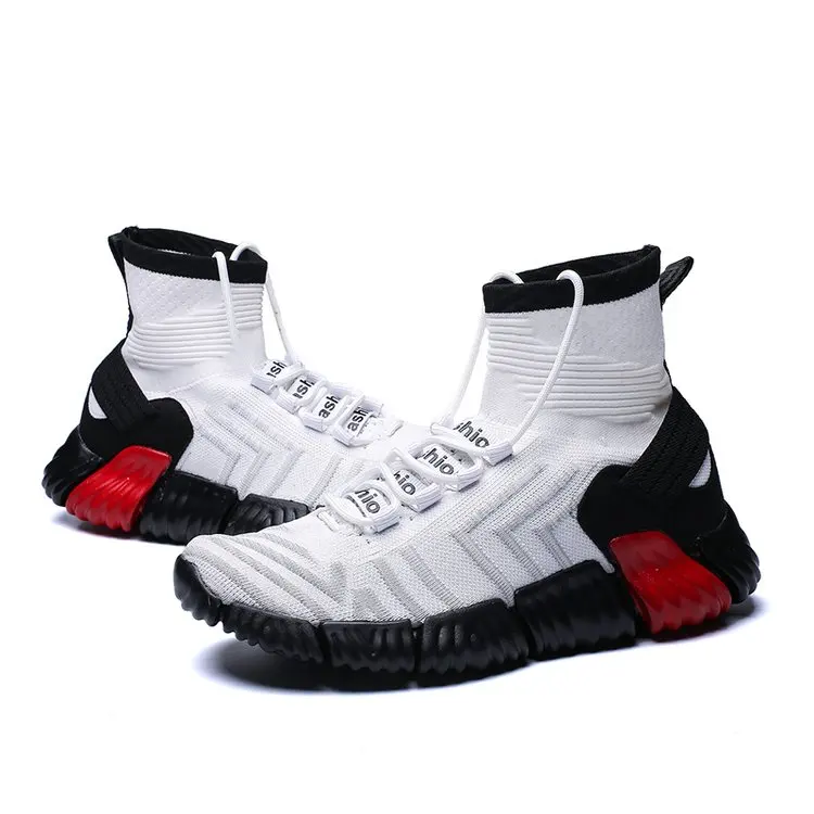 Spring Streetwear High Top Sneakers Men Casual Shoes | Обувь