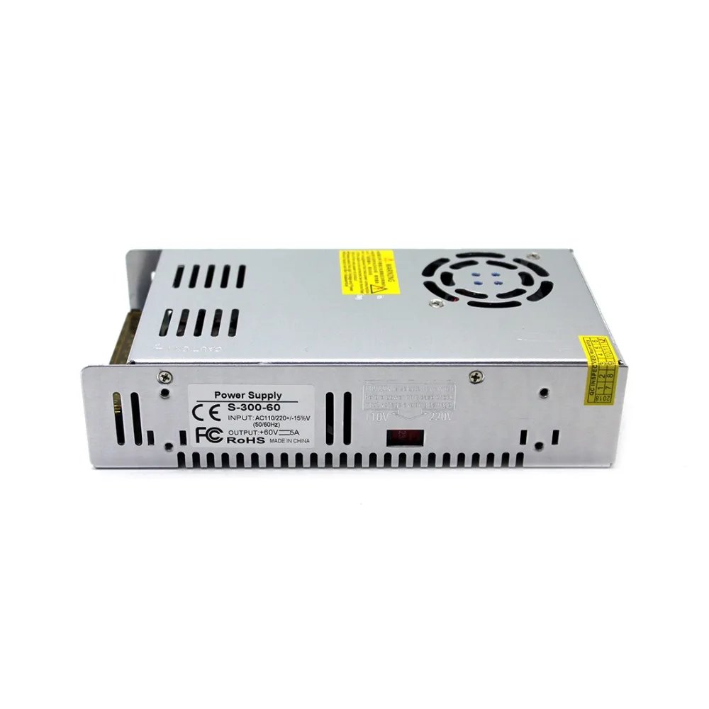 DC60V импульсный источник питания AC к dc 60V 5A 300W Трансформатор 110V 220V DC драйвер для CNC
