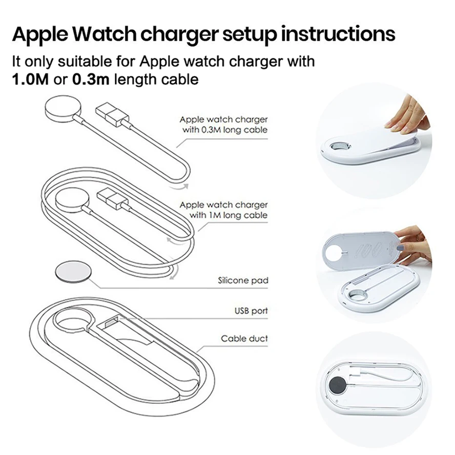 Беспроводное зарядное устройство 3 в 1 QI для Apple Watch 5 2 4 серии AirPods iPhone X 8 Plus XS 11 Max XR