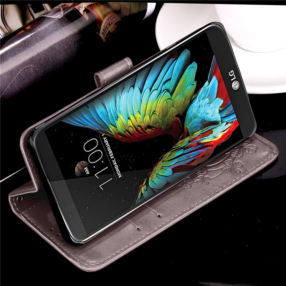 Чехол для LG K10 LGK10 флип Чехол чехол Роскошный кожаный чехол для LG K 10 K10 4 аппарат не привязан к оператору сотовой связи K430ds K430 K420 K420N K410 бумажник чехол для телефона чехол s