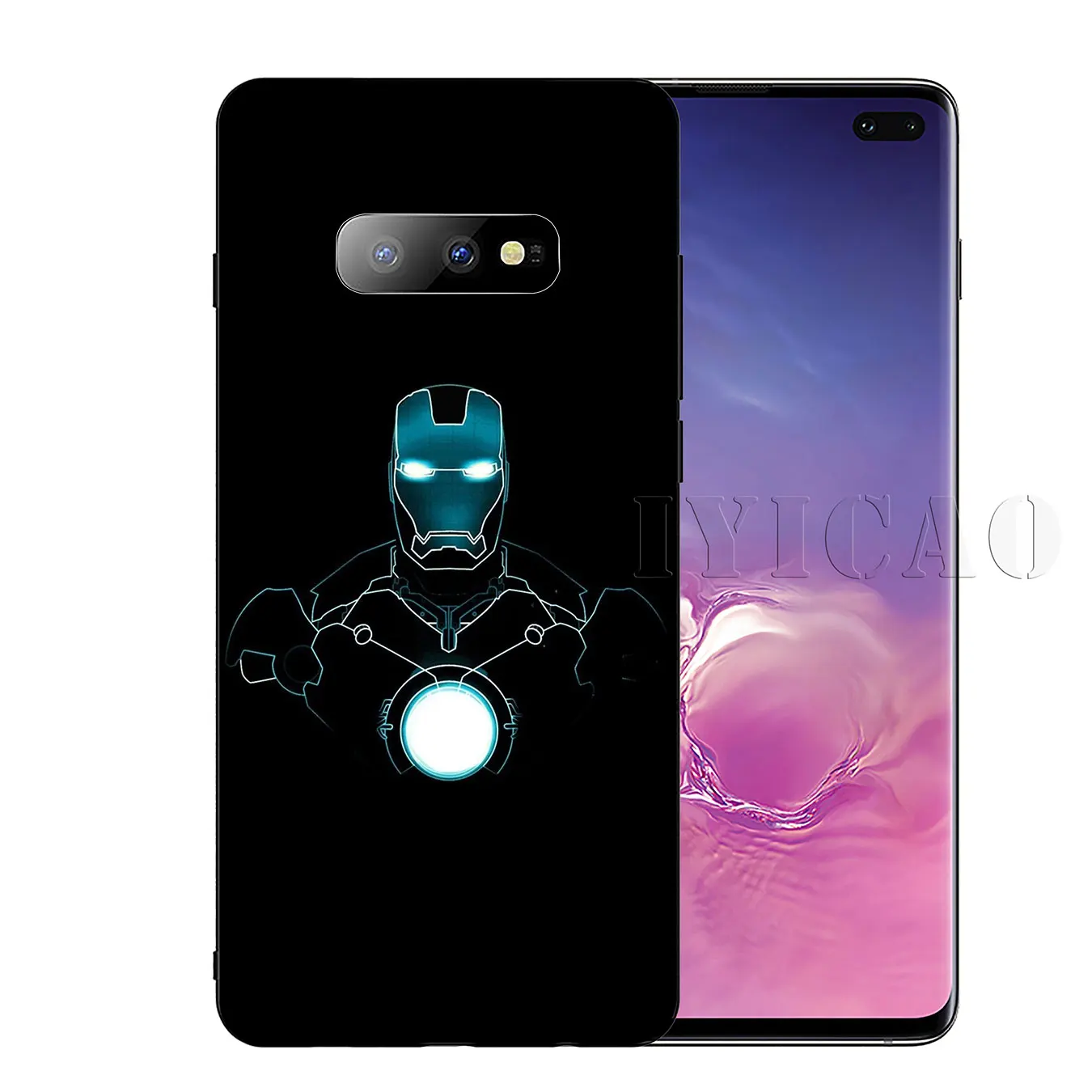 Мягкий силиконовый чехол для телефона IYICAO Marvel Iron man Samsung Galaxy S20 Ultra S10 Lite S9 S8 Plus S6 S7 Edge