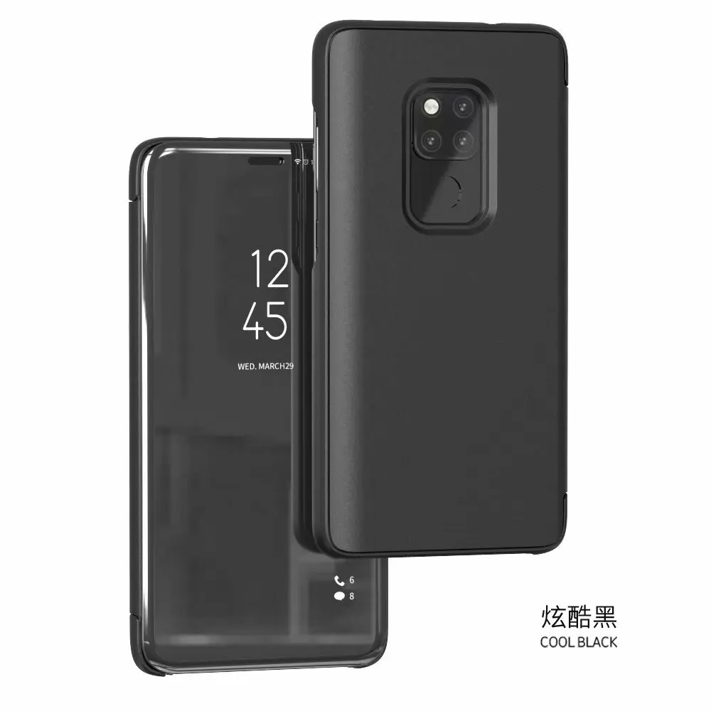 Умный зеркальный флип чехол для huawei Honor 9 10 Lite mate 9 10 20 Pro P9 P10 P20 Lite Y6 P Smart Nova 3i 3E 3 защитный чехол