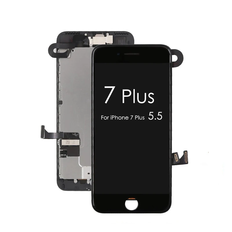 20 шт. ЖК дисплей для iPhone 7 Plus 7G P сенсорный экран дигитайзер + фронтальная камера