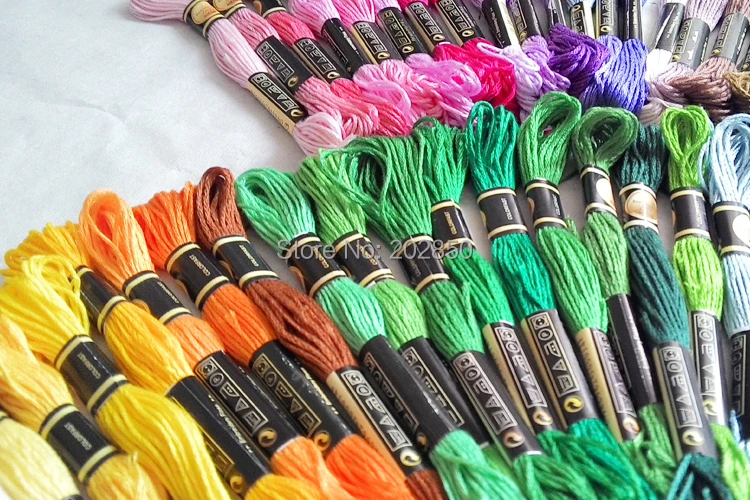 45 штук DMC крестовые Нитки/вышивка крестиком бытовая швейная нить цветная высокое