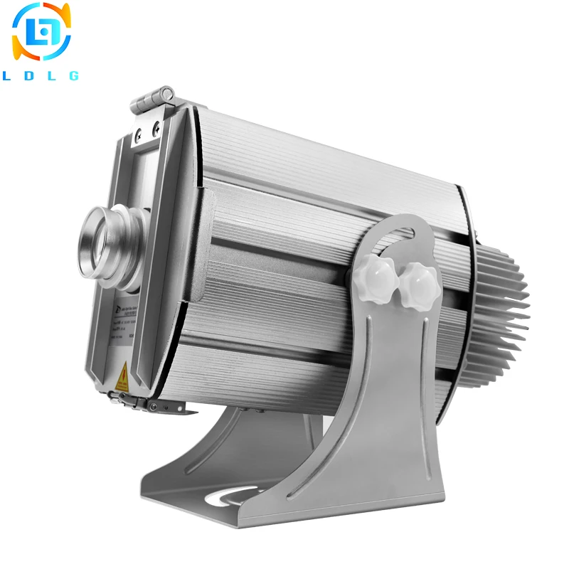 

Aluminum Alloy Silver Outdoor Advertising Four Images 40W LED Gobo Projector Rustproof IP65 4500Lumens LED Images Logo Projector