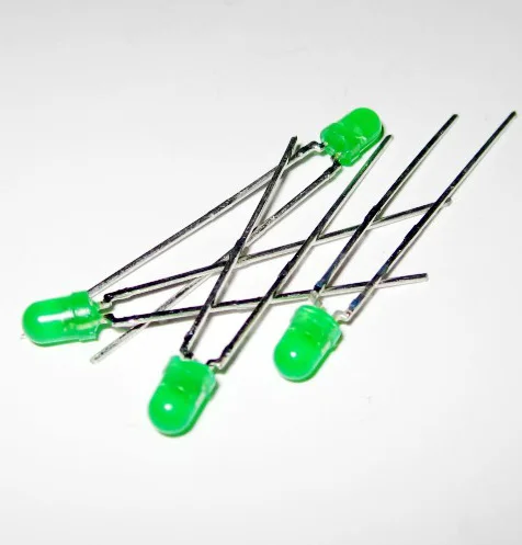 

Free shipping 1000pcs/lot 5MM Green light emitting diode 5mm Green Led lamp 5MM Green light led long feet