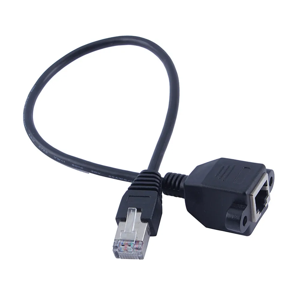 Сетевой кабель удлинитель для RJ45 мужского и женского пола винт Панель Ethernet LAN #69082