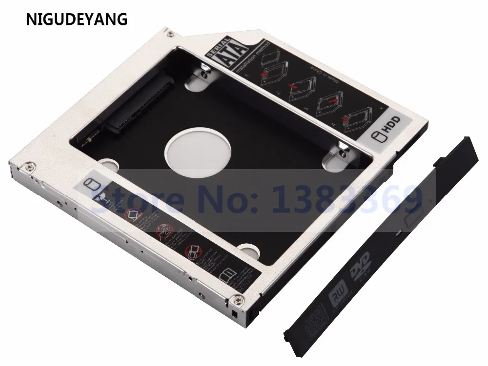 NIGUDEYANG SATA 2-й жесткий диск HDD SSD Caddy адаптер для HP dv7-6135dx dv7-4050ed Замена AD-7701H TS-L633J DVD