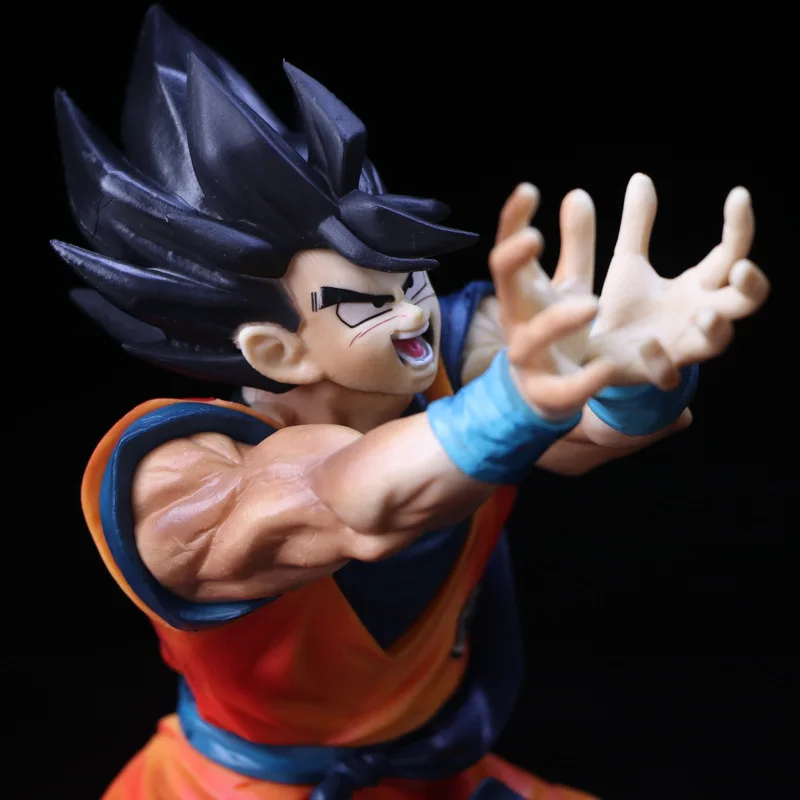 Dragon Ball Super Saiyan Son Goku Shock Wave Pvc Action Figure Model Toy Movie &amp TV DIY Display Cartoon Chrstmas Gift | Игрушки и