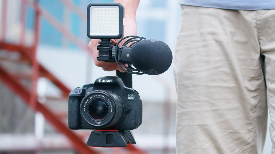 Ulanzi U-Grip тройное крепление для обуви видео экшн-Стабилизация Ручка для iPhone 8 X Gopro смартфон Canon sony DSLR камера
