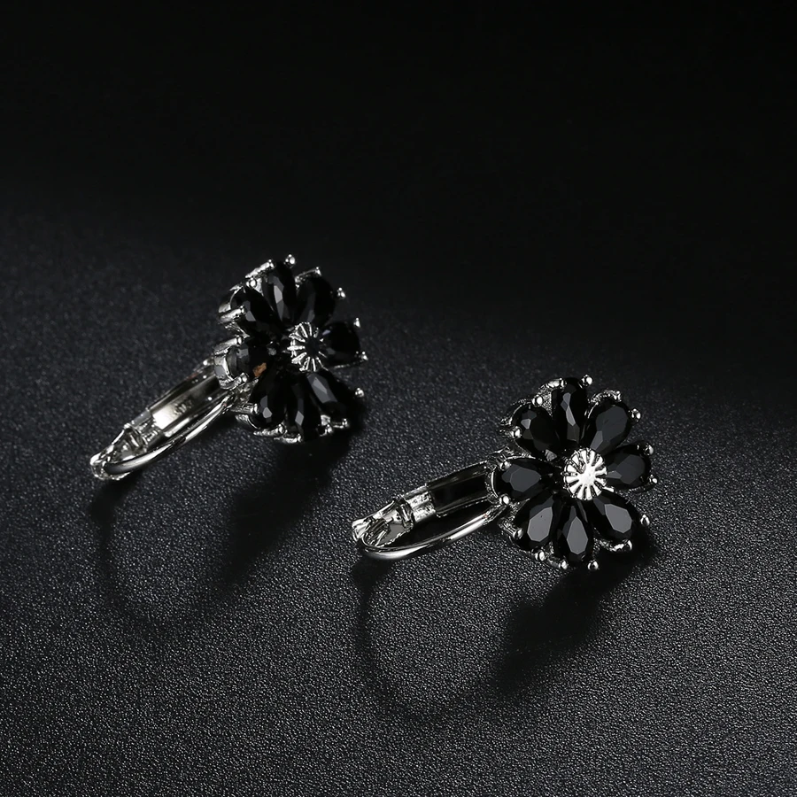 Женские серьги-пусеты IDESTINY серьги из циркония в виде цветов золотого цвета на