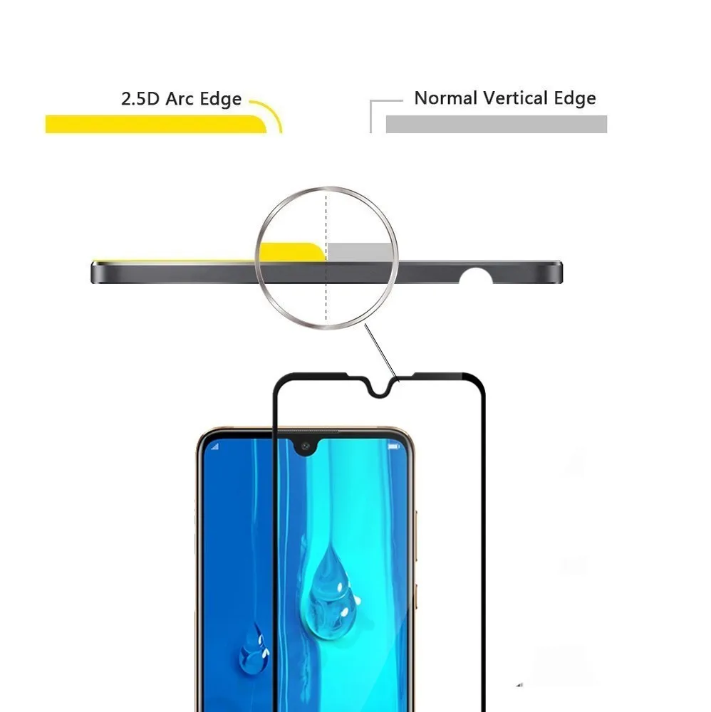 0,3 мм 2.5D полное покрытие для huawei P30 p30 Pro P30 Lite 9H Закаленное стекло Защитная пленка для экрана для huawei Y Max против царапин ЖК-пленка
