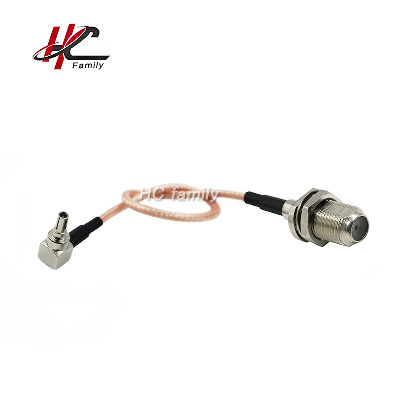 New High Temperature Straight F jack to 90 degree CRC9 TS9 plug RG316 Coax Cable 15cm 5.9in | Обустройство дома