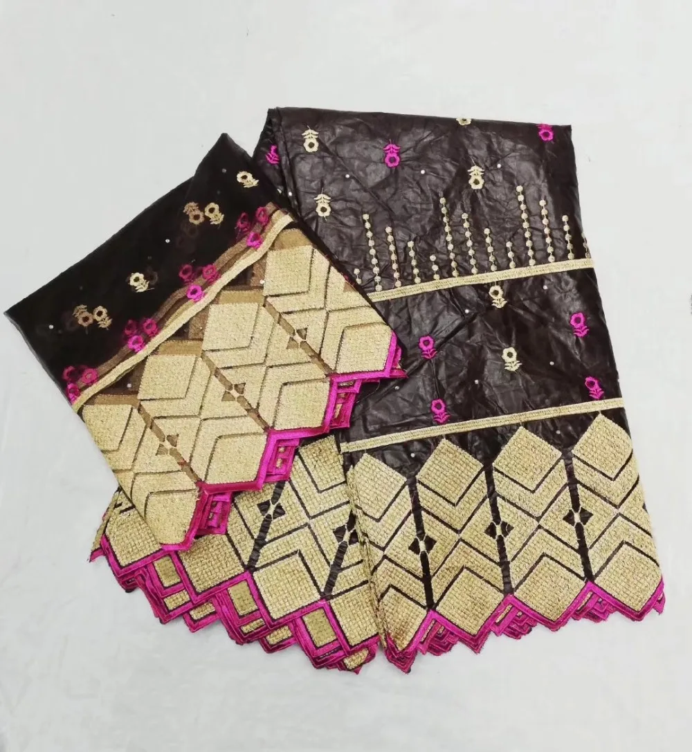 Красная французская кружевная ткань в нигерийском стиле Fabrics2019 Африканский