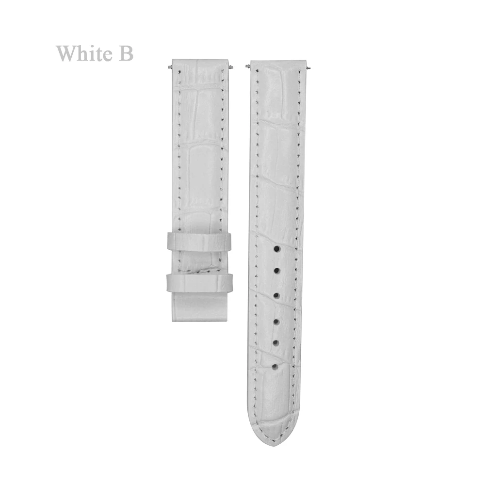 Ремешок для часов YQI из натуральной кожи 16 мм белый ремешок T050217A крокодиловой