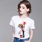 Женская футболка с принтом He самое романтичное для двух человек, новая летняя футболка в стиле Харадзюку, модная повседневная футболка с коротким рукавом, 2019