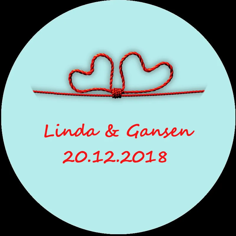 100 шт круглый дизайн подарок для вас наклейки печать наклейка s свадебные печати с