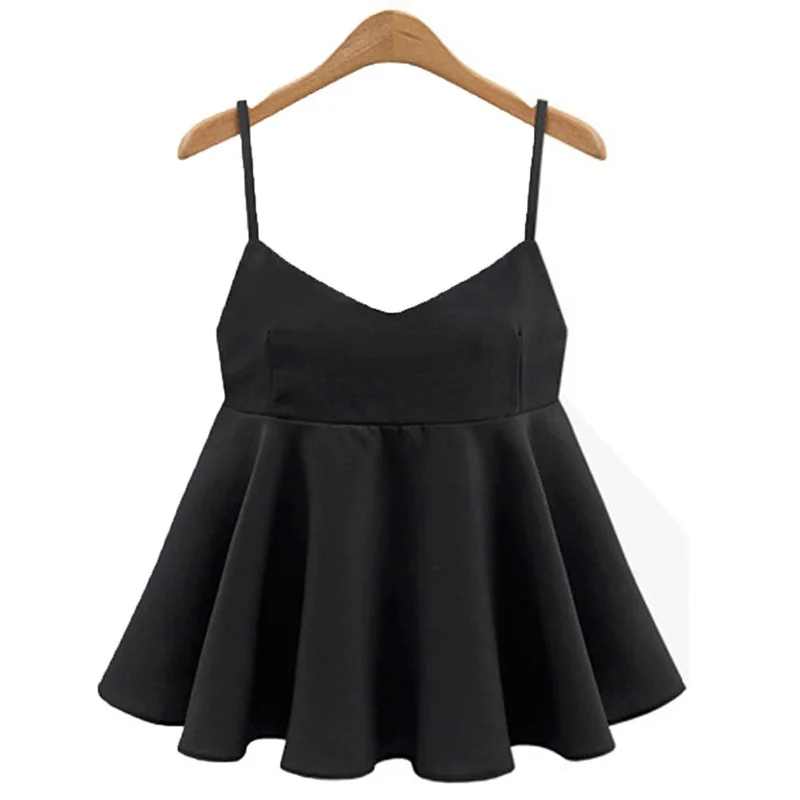 Женский укороченный топ с открытой спиной в Корейском стиле однотонный на