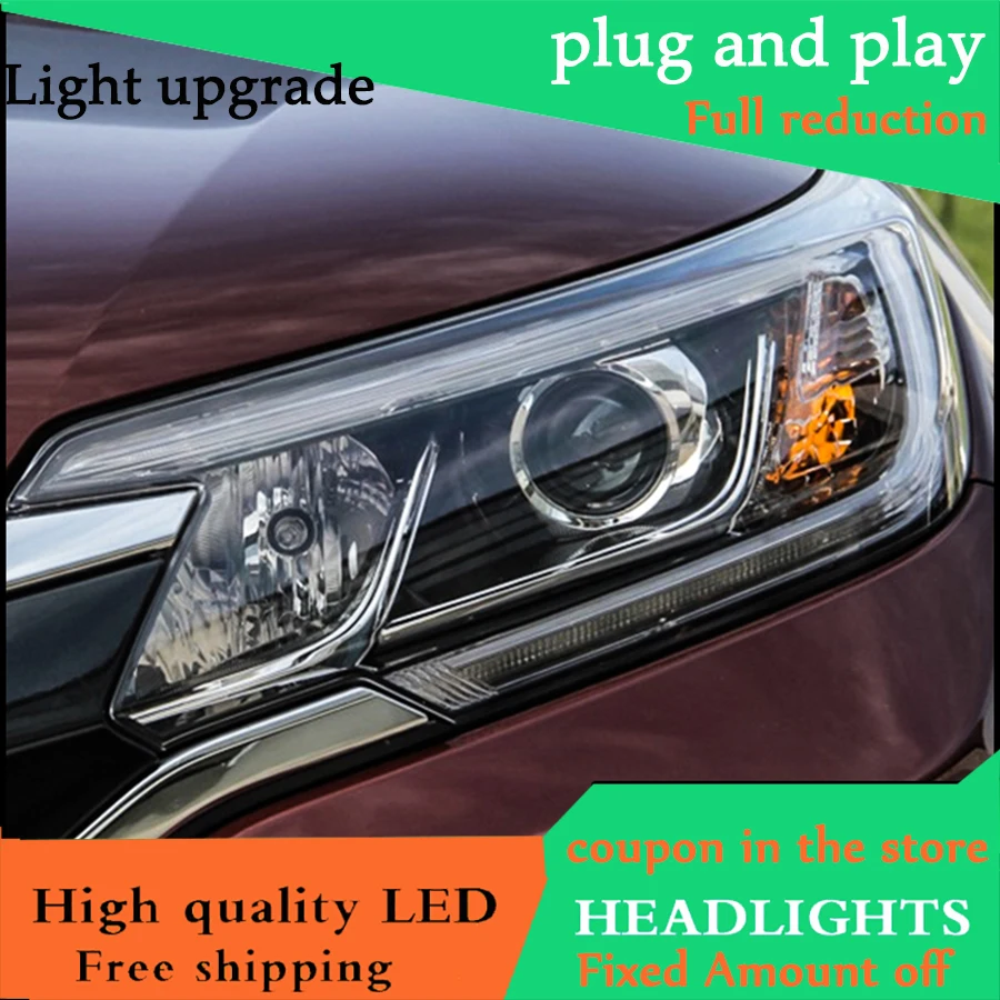 Автомобильный стайлинг фары для Honda CR-V CRV фары Головной фонарь светодиодный DRL передний свет Биксеноновые линзы ксенон HID