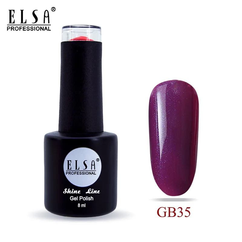 GB35 Elsa 8 мл Гель-лак для ногтей для маникюра полуперманентный Vernis верхнее покрытие УФ светодиодный Гель-лак впитывающийся художественный Гель-лак для ногтей - Цвет: GB35