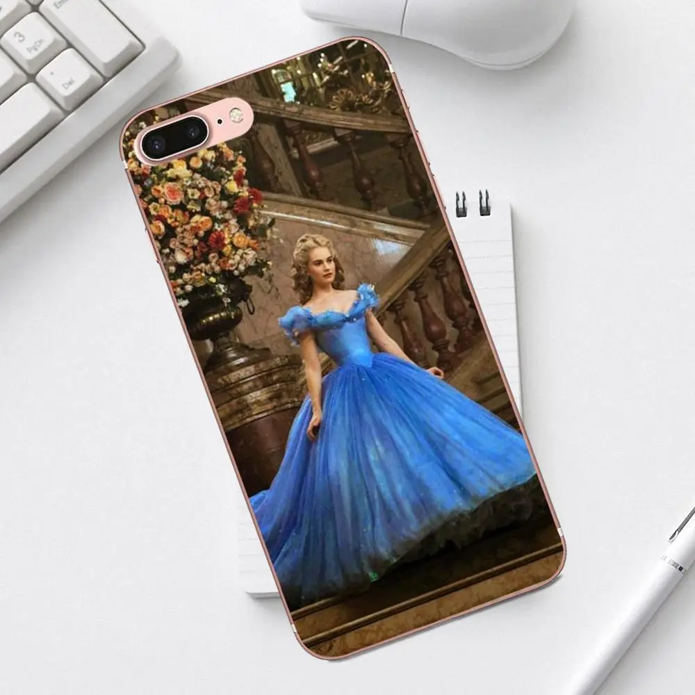Qdowpz милые Золушки мягкие ТПУ чехлы для iPhone 4 4S 5 5C SE 6 6S 7 8 Plus X XS Max XR Galaxy A3 A5 J1 J3 J5 J7