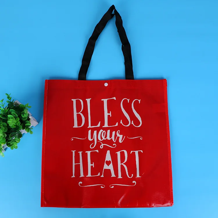 PP нетканый матовый мешок для ламинирования с полным набором вашего логотипа