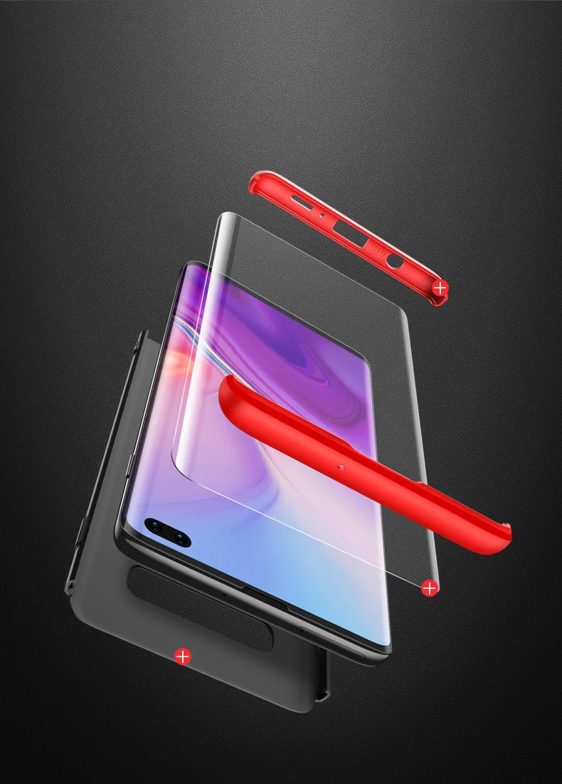 For Samsung s6 s7 s8 s9 s10 plus case GKK 360 Full Protection Hard Hybrid PC 3 In 1 Design Matte Cover shockproof Anti-fall |