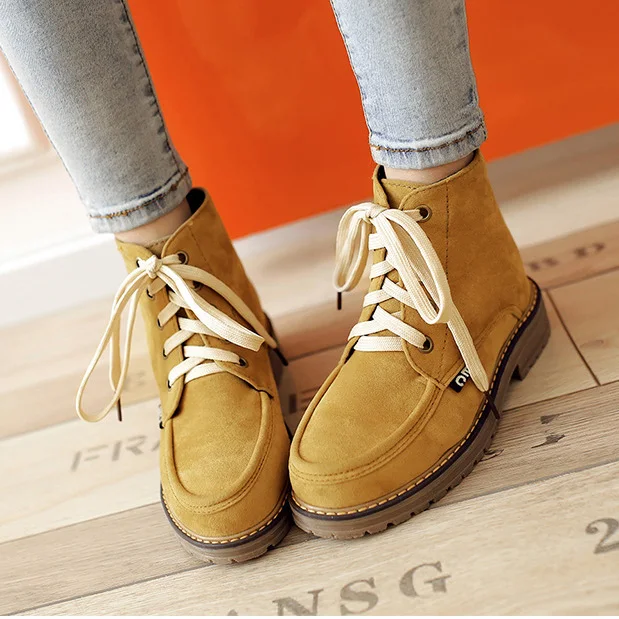 Новинка 2019 года стильная обувь сезон осень-зима полусапожки на плоской подошве