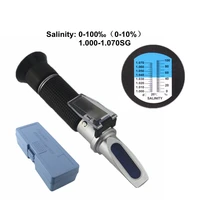 010 salinity refractometer salt meter optical salometer 1 000 1 070sg for aquarium seawater salinity tester