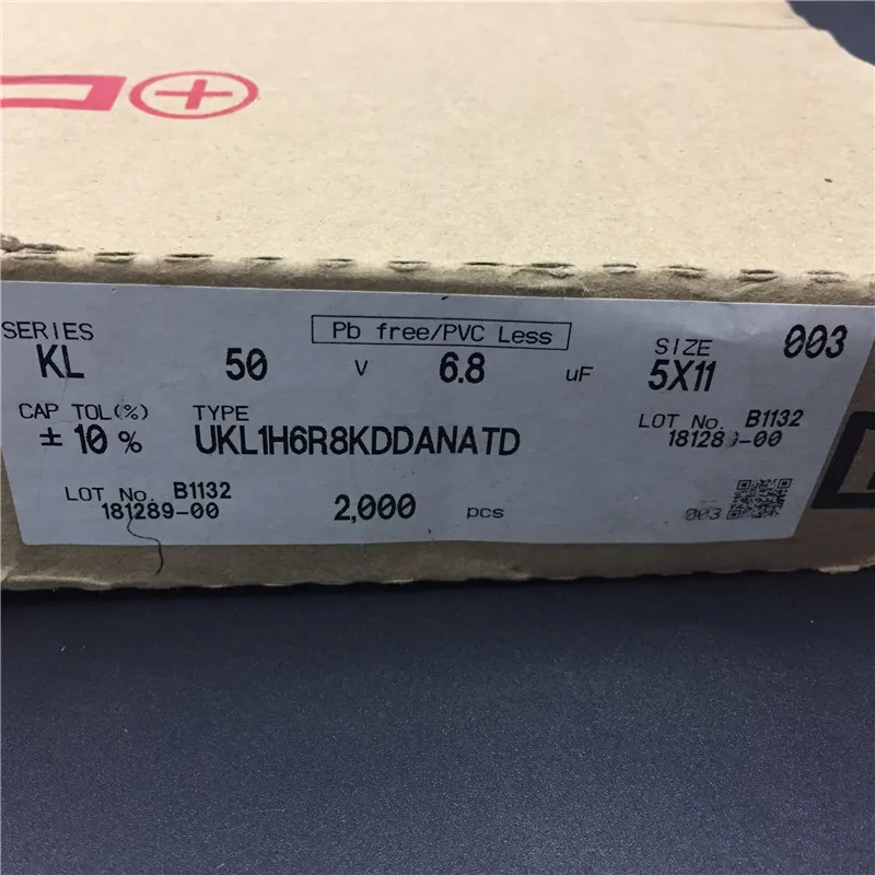 10 шт. 6 8 мкФ с алюминиевой крышкой 50В NICHICON KL 5x11 мм 50V6. низкой утечкой тока Алюминий