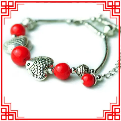 Женские этнические ножные браслеты синего цвета Новые цепочки ручной работы с