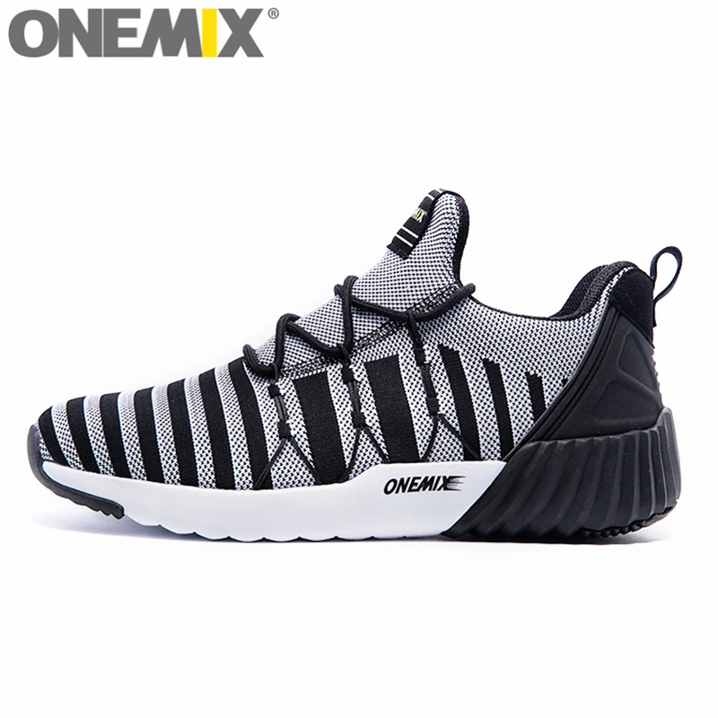 Кроссовки ONEMIX легкие для мужчин и женщин вязаная эластичная ткань прогулочная
