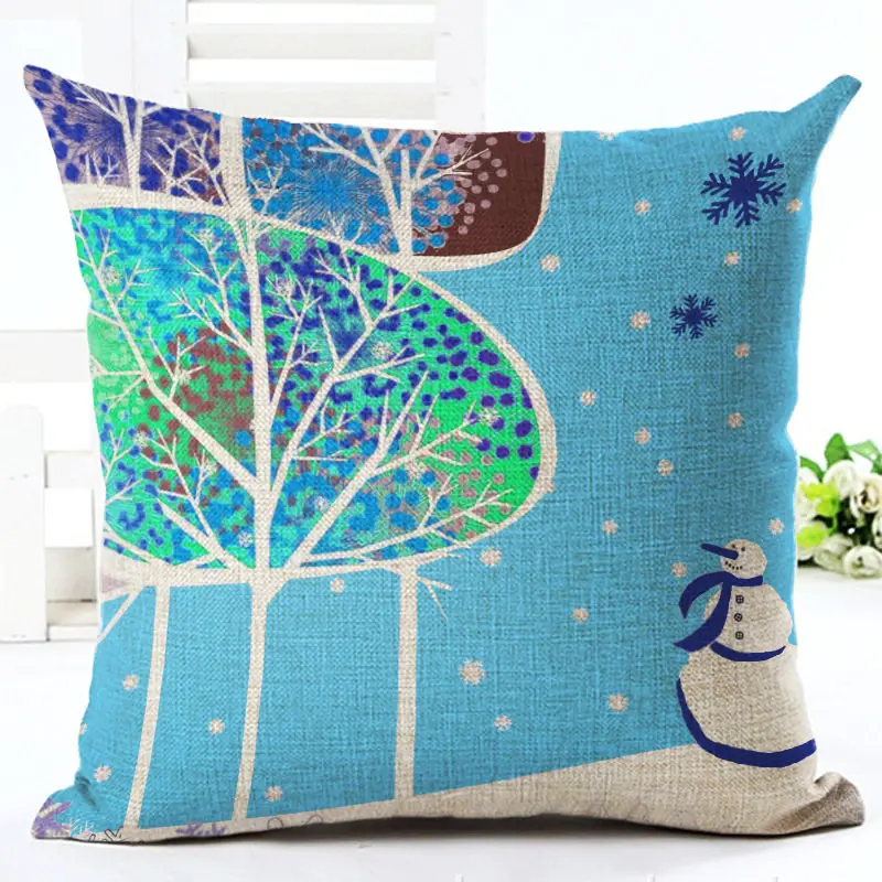 Новогодние и рождественские украшения для дома наволочки подушек в виде