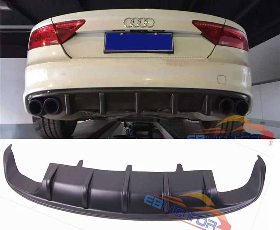 Неокрашенный DTM стиль стекловолокно задний диффузор для Audi A7 S7 RS7 2012UP