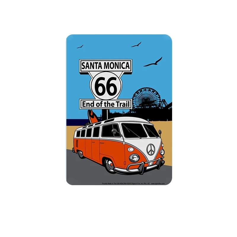 HD Route 66 винтажные металлические декоративные тарелки железные настенные художественные картины ретро-Плакат Металлические знаки для бара гаража домашний Декор стены N111 - Цвет: 2