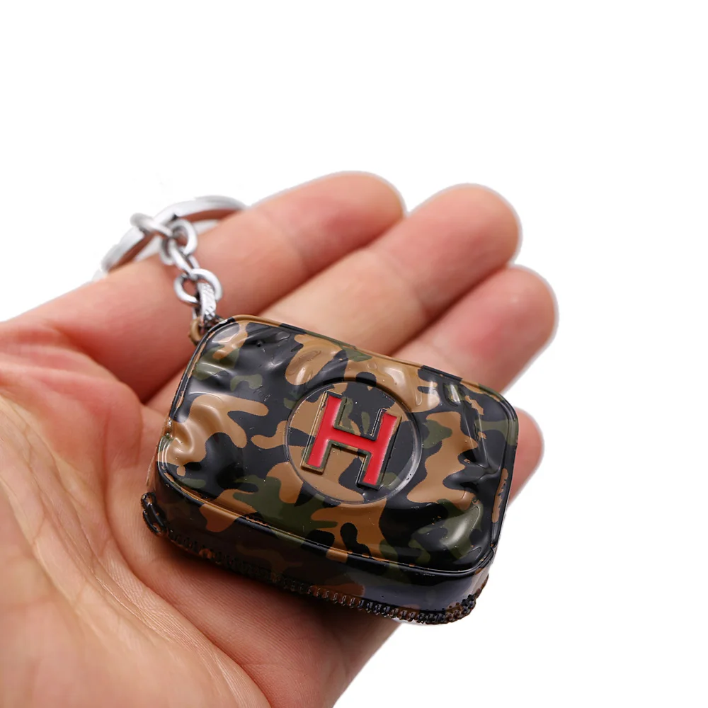 Цепочка для ключей Pubg мужчин маленький металлический брелок с изображением