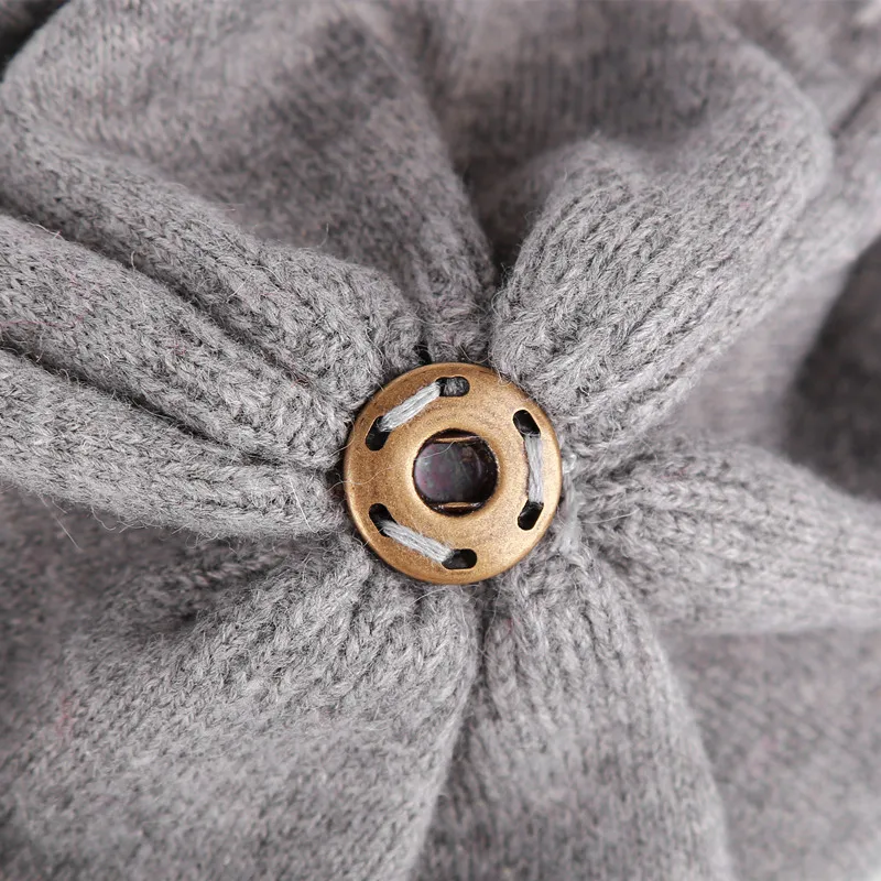 Xthree зимние вязаные шапочки шерстяные шапки для женщин из натурального меха норки