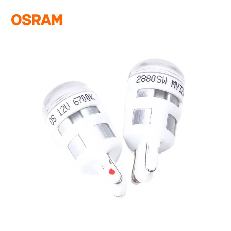 OSRAM T10 светодиодный 2880SW 6700K W5W riving Стандартный небесно белый Автомобильные Боковые