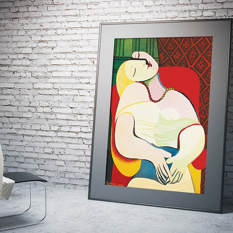 Picasso Dreaming Woman Абстрактная Картина на холсте настенные картины для гостиной домашний декор, плакаты и принты HD скандинавском стиле