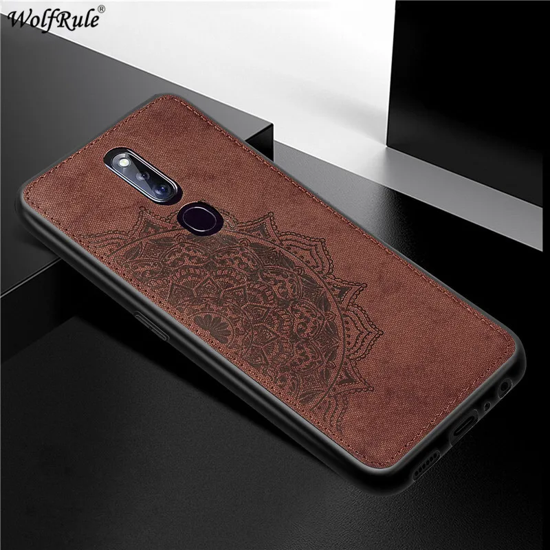 Для крышки OPPO F11 Pro Чехол из ТПУ Рамка Бампер ткань Защитный Жесткий задний для