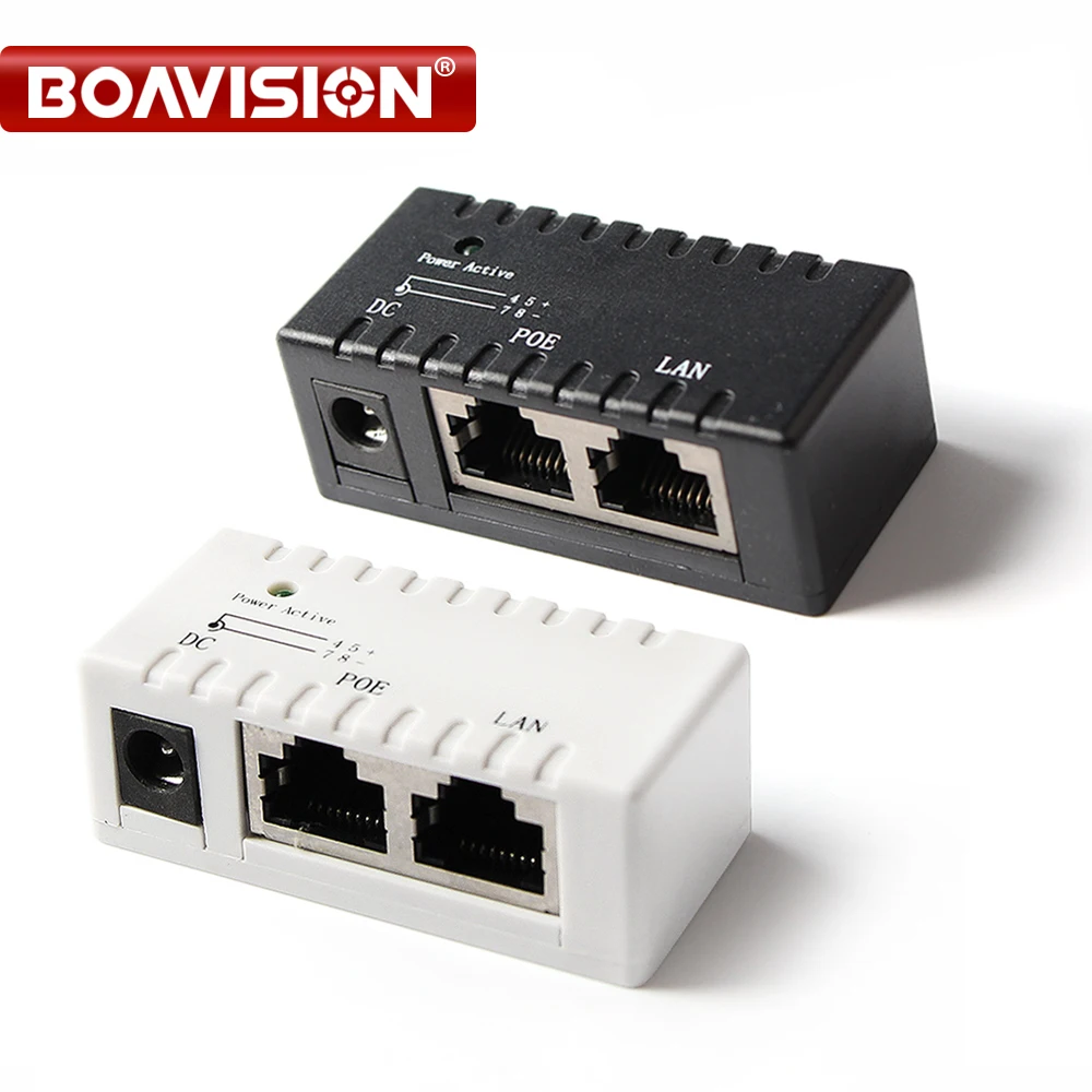 PoE сплиттер PoE инжектор RJ45 DC 5,5 мм* 2,1 мм вход Пассивный PoE инжектор Spliiter адаптер Разъем для IP сетевой камеры