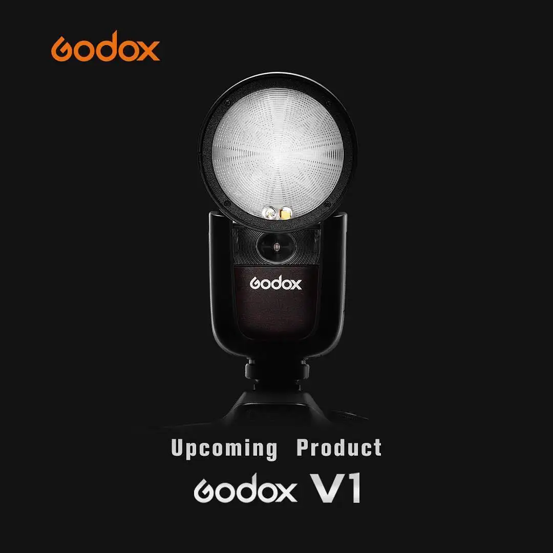 Вспышка Godox V1 для камеры Canon EOS R 5D Mark Iii 6D 7D M100 800D 500D 550D студийная вспышка Dslr TTL