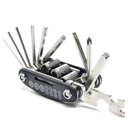 16 in 1 multifunction bicycle repair tools kit hex spoke wrench cycling screwdriver tool mtb mountain cycling bike folding tool