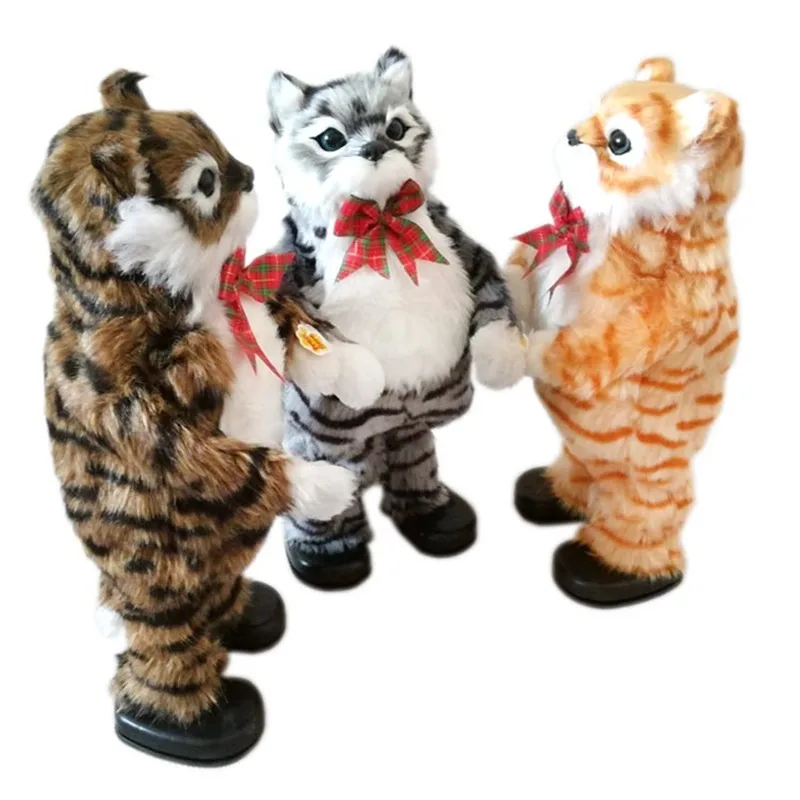 30 см Новогодние и рождественские игрушки для детей подарок электронная кошка